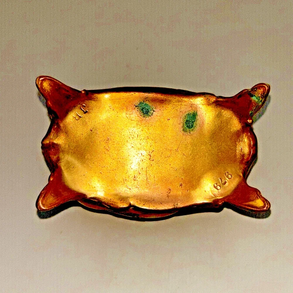 Vintage Trinket Box Jewelry Casket JB Jennings Bros Ornate Art Nouveau Roses!